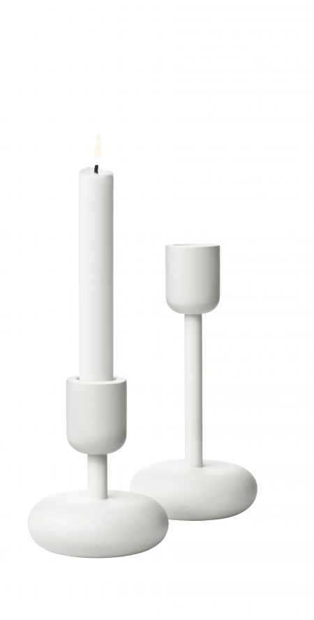 Žvakidės 183 mm ir 107 mm baltos | white